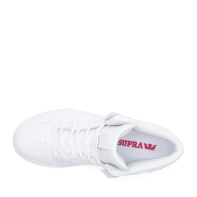 Supra Mens VAIDER High Top Shoes White/White | US-22522